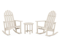 Thumbnail for Trex Cape Cod 3-Piece Adirondack Rocker Set - Sand Castle