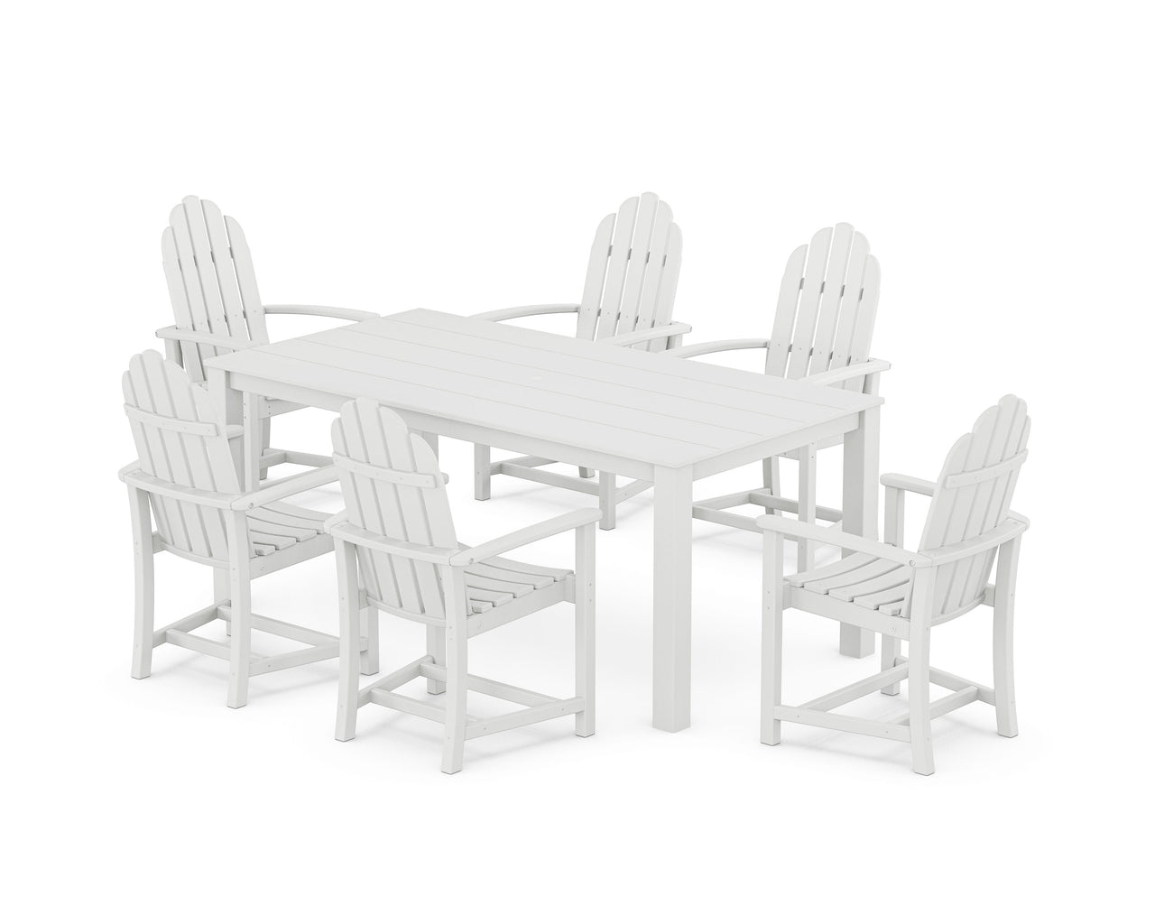 Trex Cape Cod Adirondack 7-Piece Parsons Dining Set