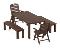 Thumbnail for Trex Yacht Club Highback Chair 5-Piece Parsons Dining Set with Benches