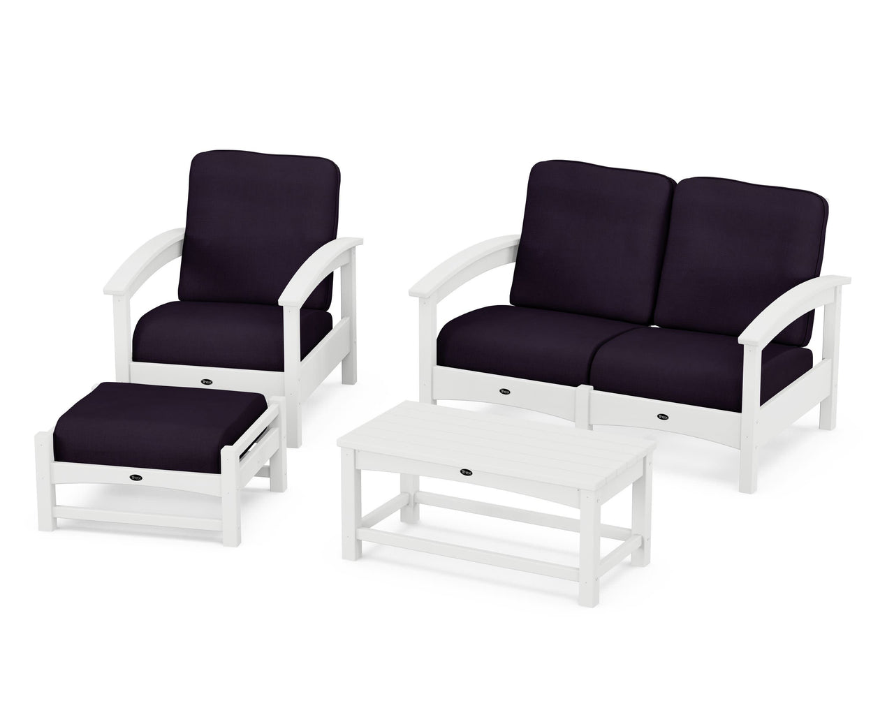 Trex Rockport 4-Piece Deep Seating Conversation Group