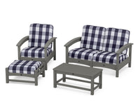Thumbnail for Trex Rockport 4-Piece Deep Seating Conversation Group