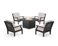 Thumbnail for Trex Yacht Club 5-Piece Deep Seating Set with Fire Pit Table