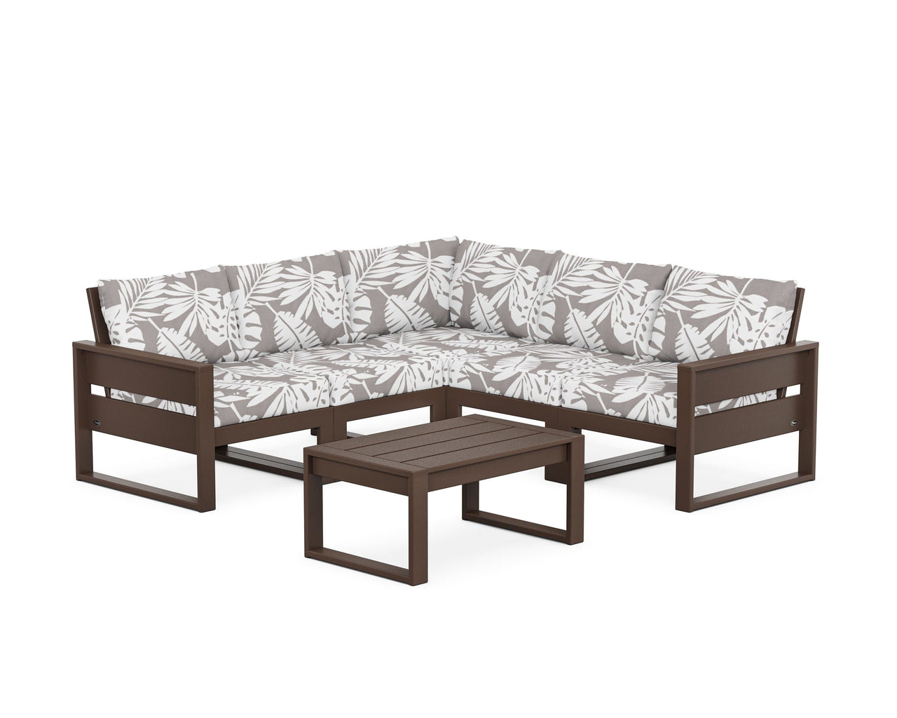 Trex Eastport 6-Piece Deep Seating Sectional + Coffee Table Set