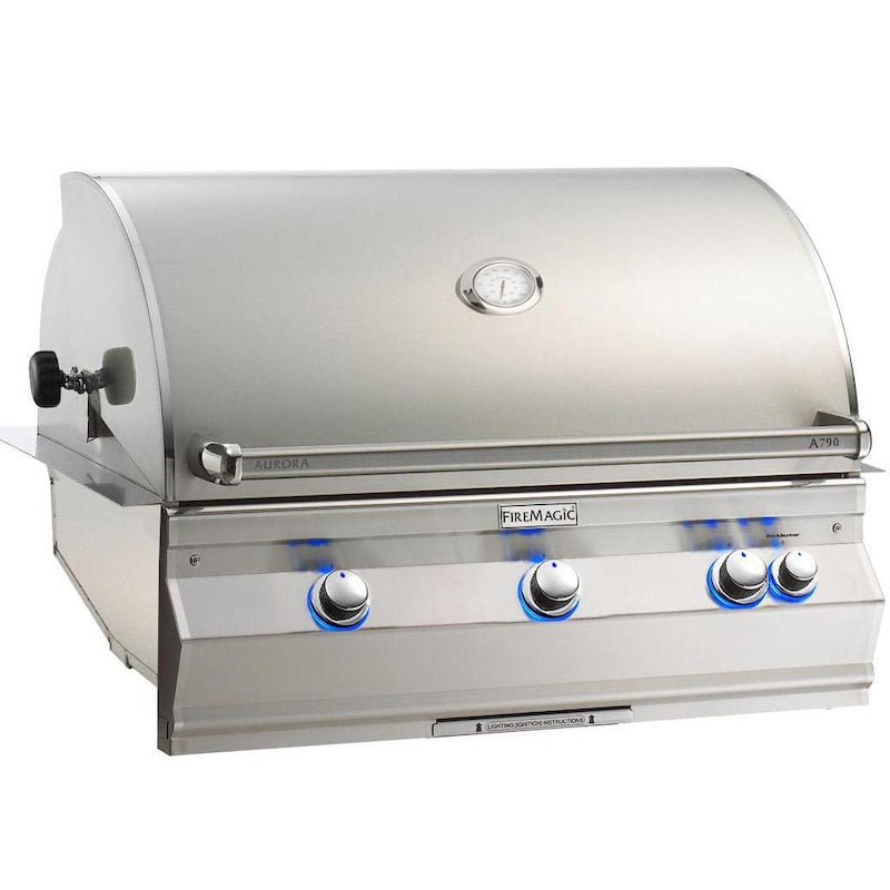 Fire Magic Aurora A790I 36-Inch Built-In Gas Grill With Rotisserie And Analog Thermometer