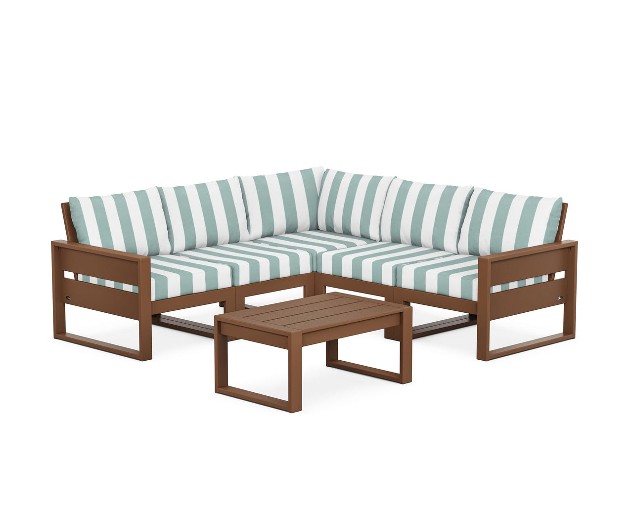 Trex Eastport 6-Piece Deep Seating Sectional + Coffee Table Set