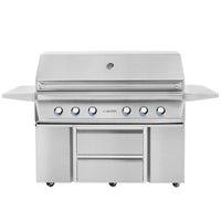 Thumbnail for Twin Eagles 54-Inch 4-Burner Gas Grill with Sear Zone & Two Infrared Rotisserie Burners On Deluxe Cart