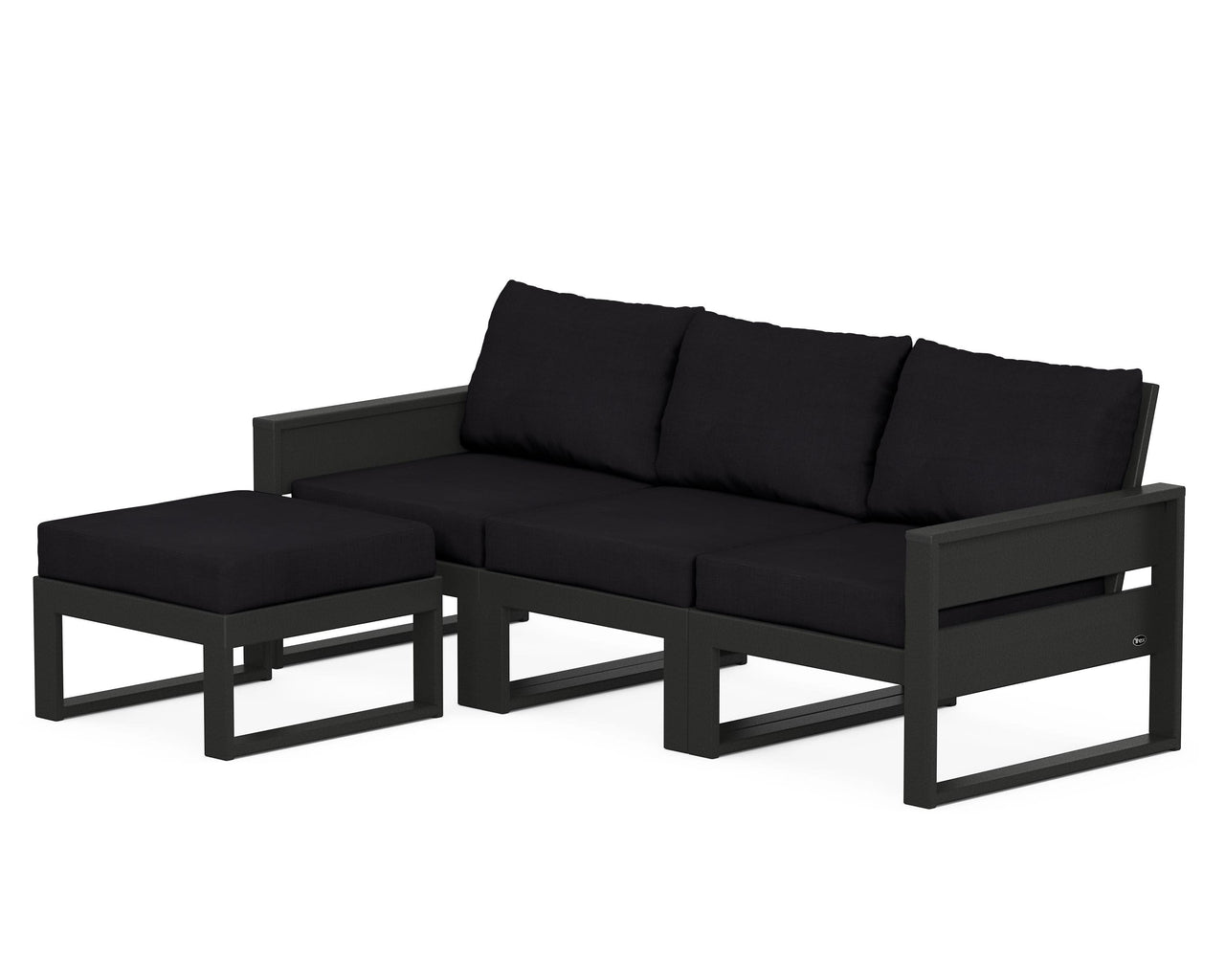 Trex Eastport 4- Piece Sectional with Ottoman
