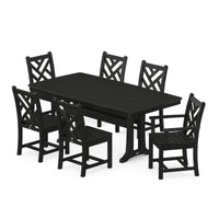Thumbnail for POLYWOOD Chippendale 7 Piece Nautical Trestle Dining Set