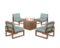 Thumbnail for Trex Eastport Modular 5-Piece Deep Seating Set with Square Fire Pit Table
