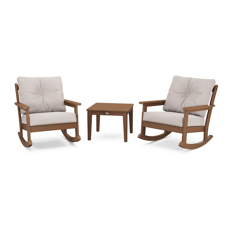 POLYWOOD Vineyard 3 Piece Deep Seating Rocker Set
