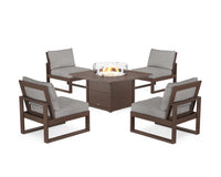 Thumbnail for Trex Eastport Modular 5-Piece Deep Seating Set with Square Fire Pit Table