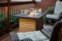 Thumbnail for Darien Rectangular Gas Fire Pit Table with Aluminum TopDAR-1224-K