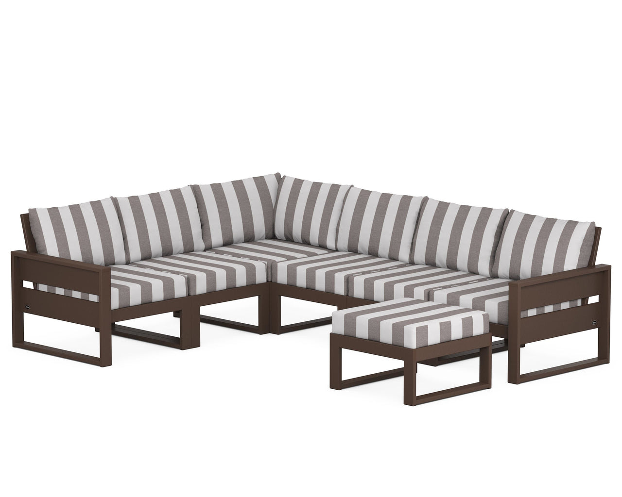 Trex Eastport 6-Piece Sectional with Ottoman