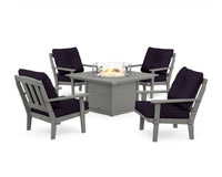 Thumbnail for Trex Cape Cod 5-Piece Deep Seating Set with Fire Pit Table