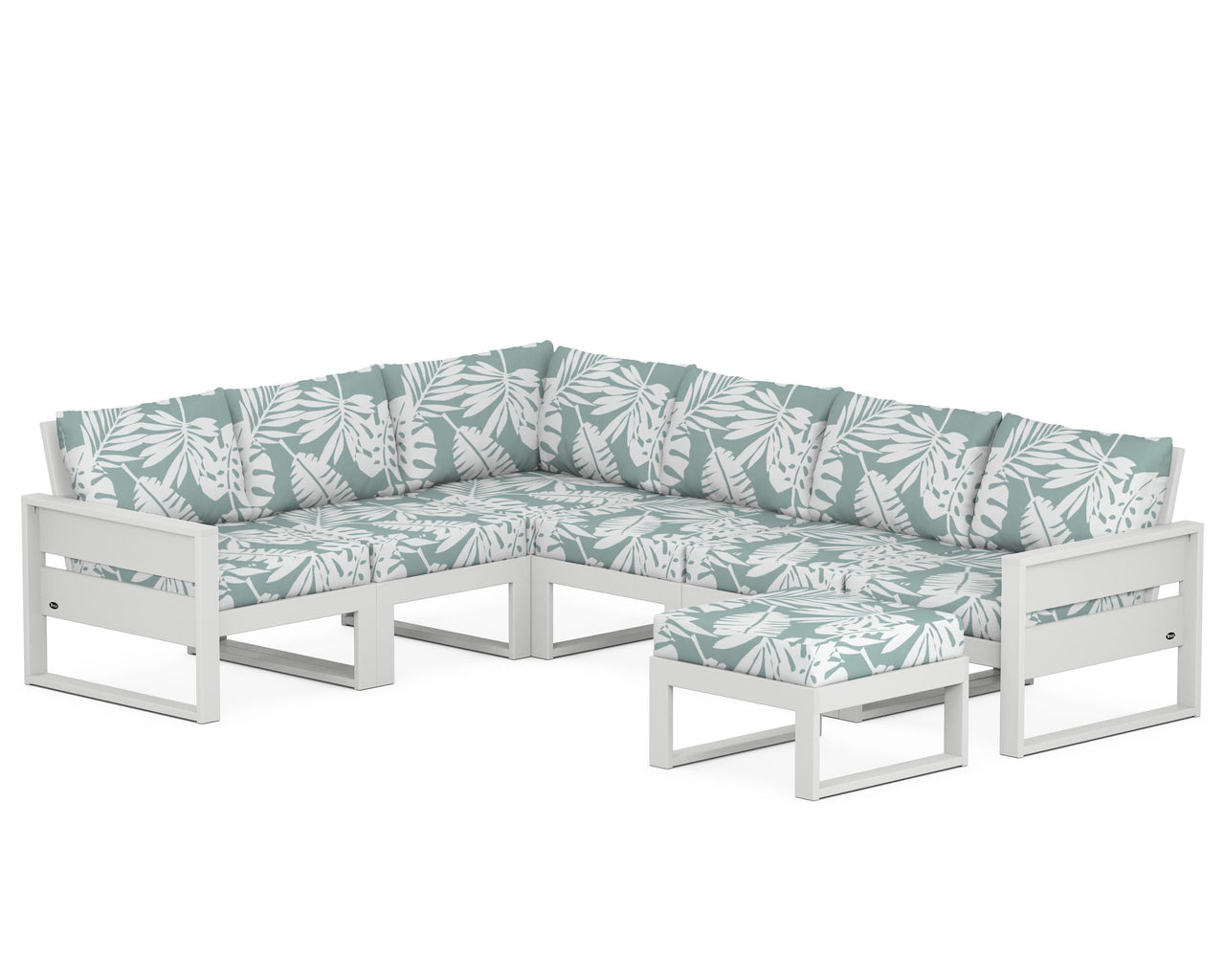 Trex Eastport 6-Piece Sectional with Ottoman