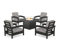 Thumbnail for Trex Rockport 5-Piece Deep Seating Set with Square Fire Pit Table