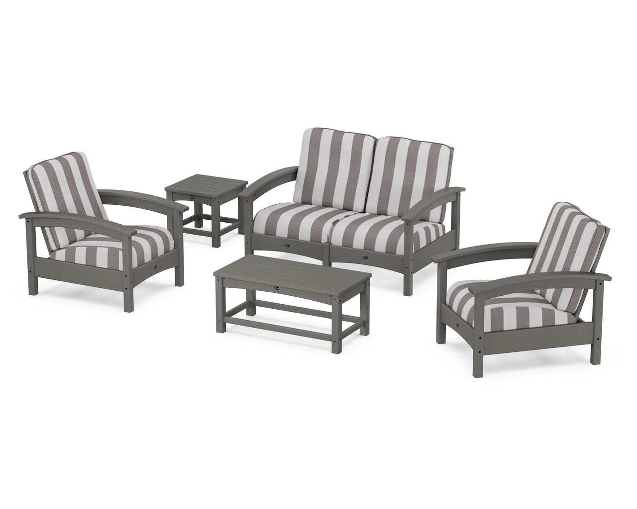 Trex Rockport Club 6-Piece Deep Seating Conversation Set