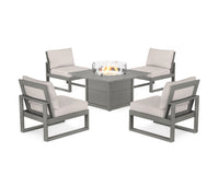 Thumbnail for Trex Eastport Modular 5-Piece Deep Seating Set with Square Fire Pit Table