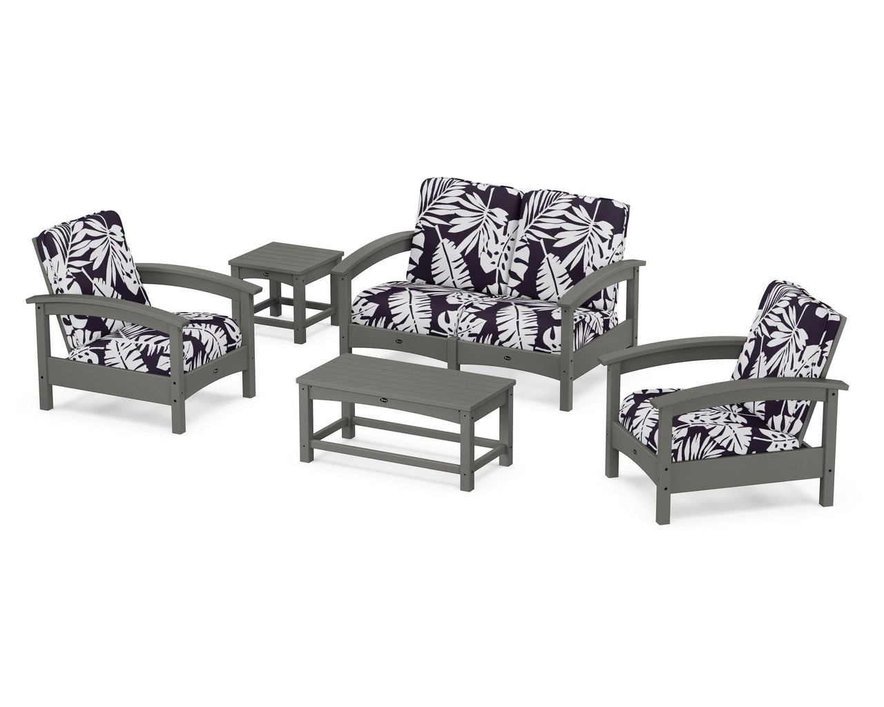 Trex Rockport Club 6-Piece Deep Seating Conversation Set