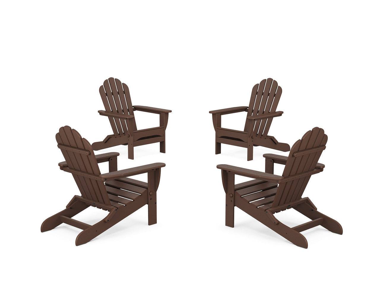 Trex 4-Piece Monterey Bay Folding Adirondack Chair Conversation Set