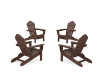 Thumbnail for Trex 4-Piece Monterey Bay Folding Adirondack Chair Conversation Set