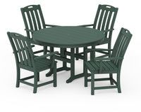 Thumbnail for Trex Yacht Club 5-Piece Round Arm Chair Dining Set
