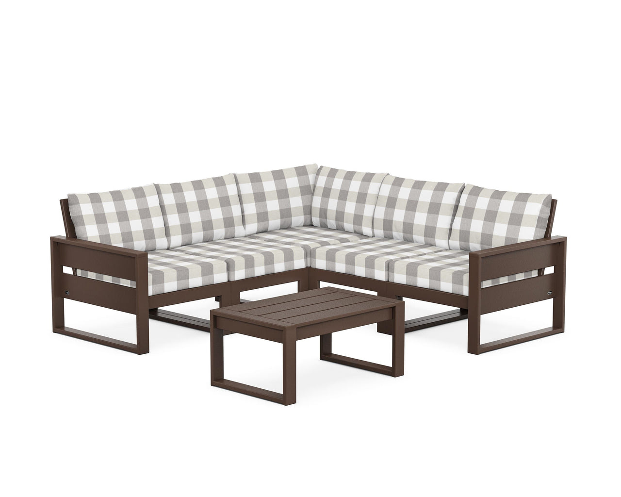 Trex Eastport 6-Piece Deep Seating Sectional + Coffee Table Set