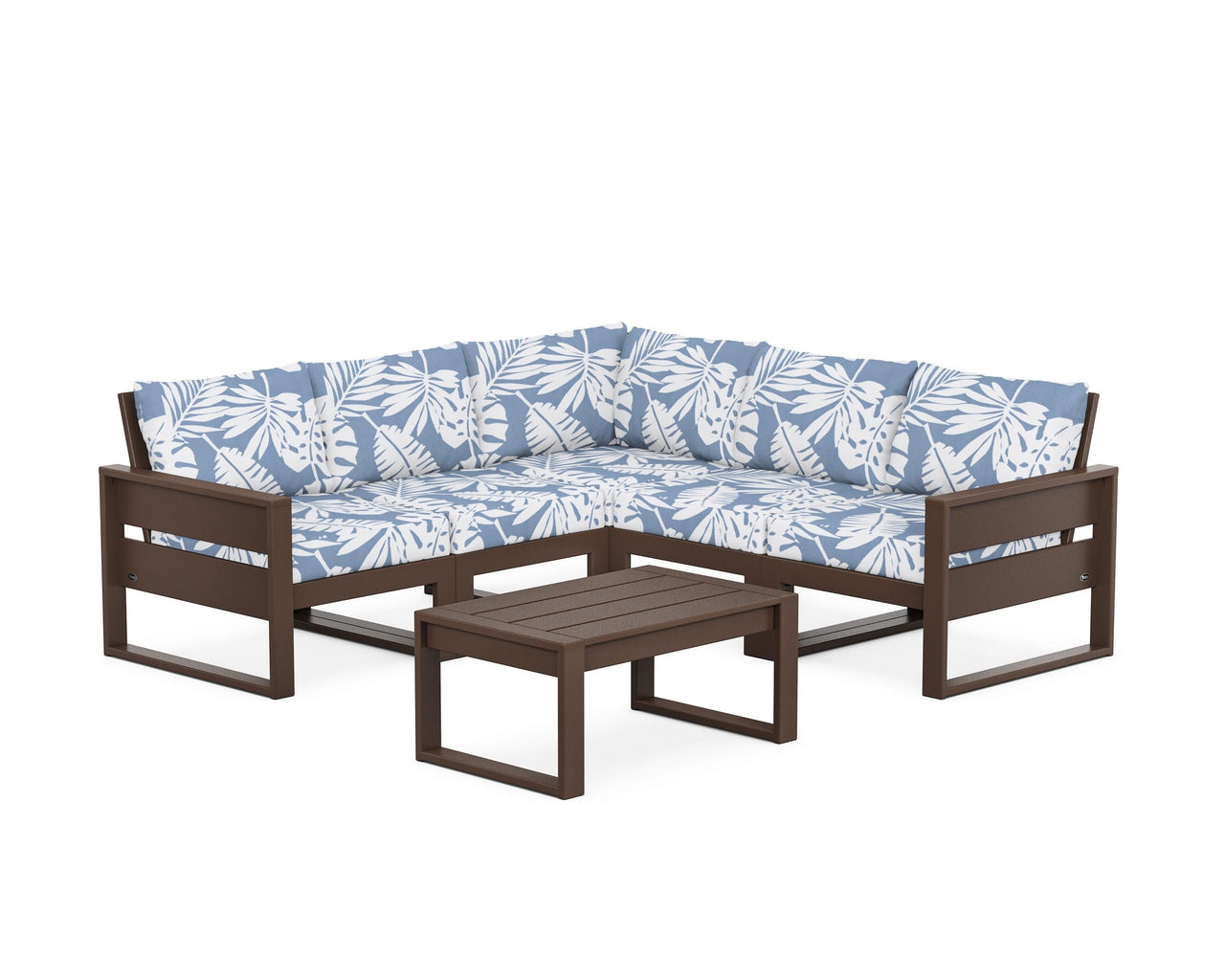 Trex Eastport 6-Piece Deep Seating Sectional + Coffee Table Set