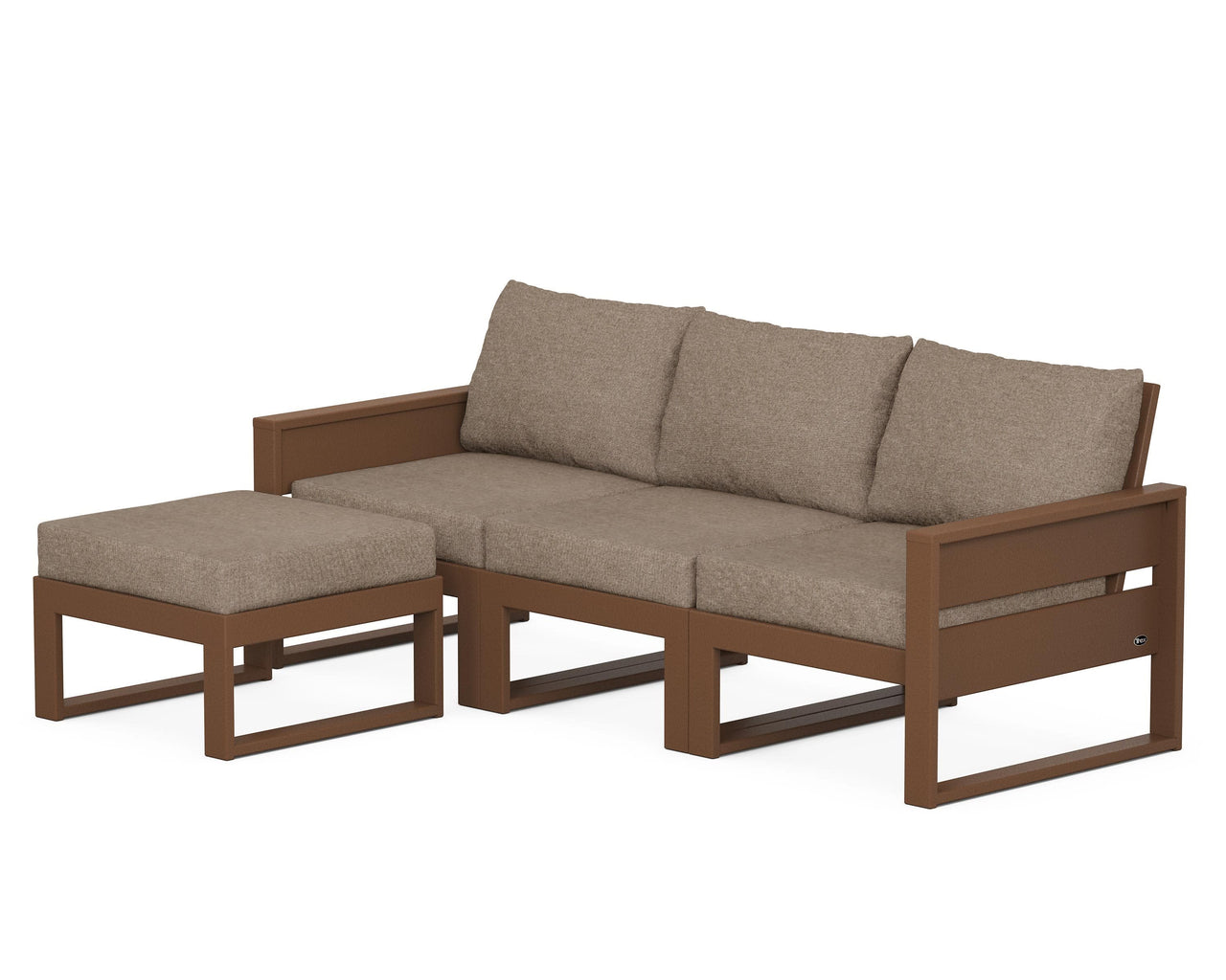 Trex Eastport 4- Piece Sectional with Ottoman