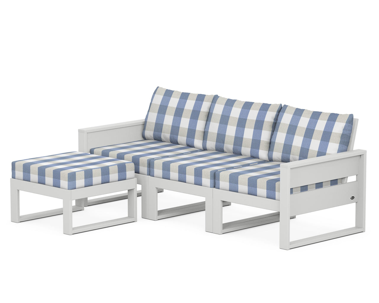 Trex Eastport 4- Piece Sectional with Ottoman