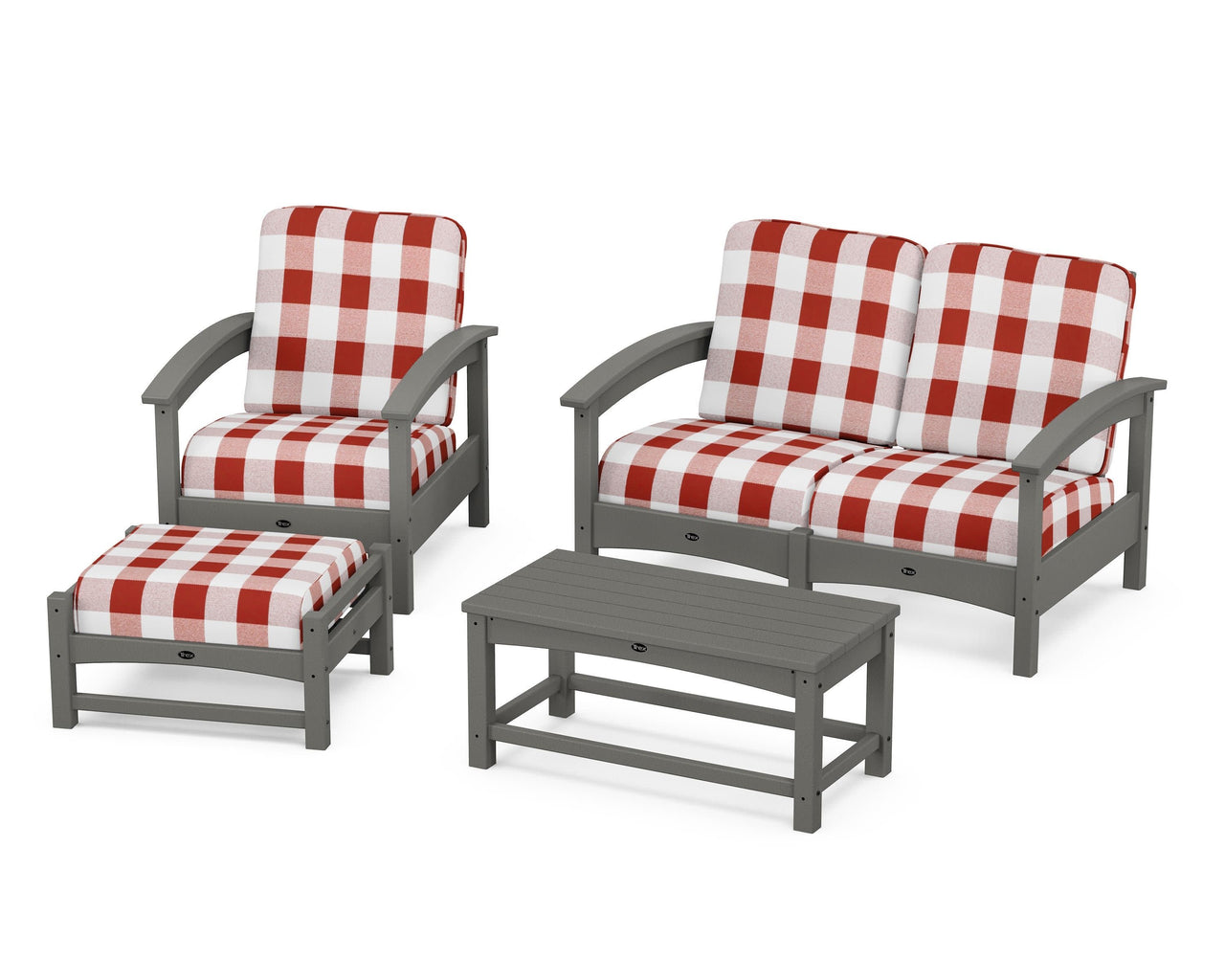 Trex Rockport 4-Piece Deep Seating Conversation Group