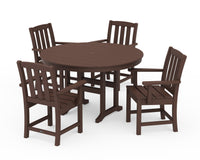 Thumbnail for Trex Cape Cod 5-Piece Round Farmhouse Dining Set