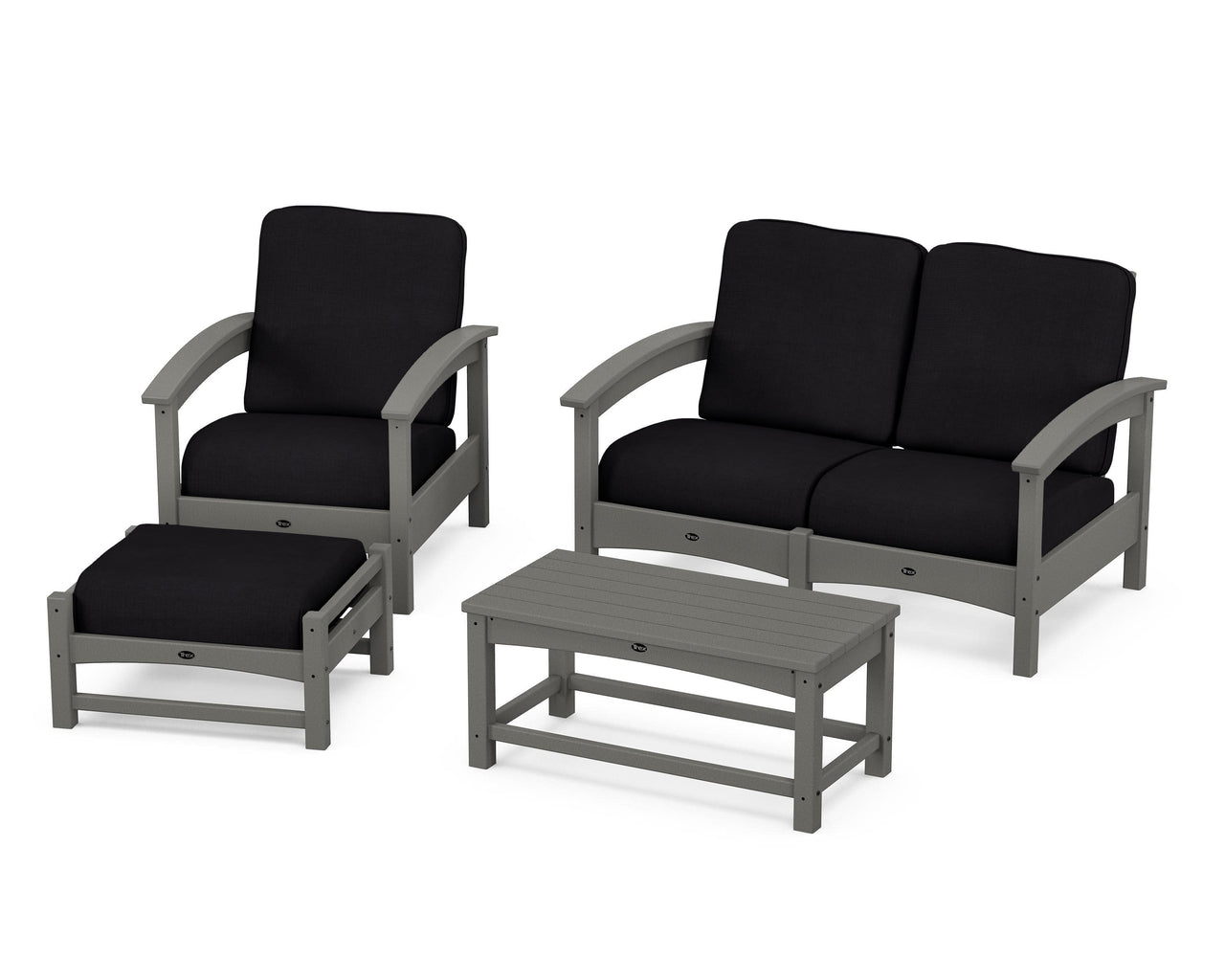 Trex Rockport 4-Piece Deep Seating Conversation Group