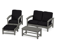 Thumbnail for Trex Rockport 4-Piece Deep Seating Conversation Group