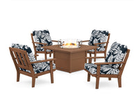 Thumbnail for Trex Cape Cod 5-Piece Deep Seating Set with Fire Pit Table