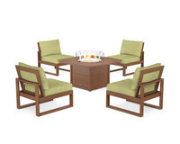 Thumbnail for Trex Eastport Modular 5-Piece Deep Seating Set with Yacht Club Fire Pit Table