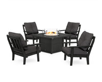 Thumbnail for Trex Cape Cod 5-Piece Deep Seating Set with Fire Pit Table