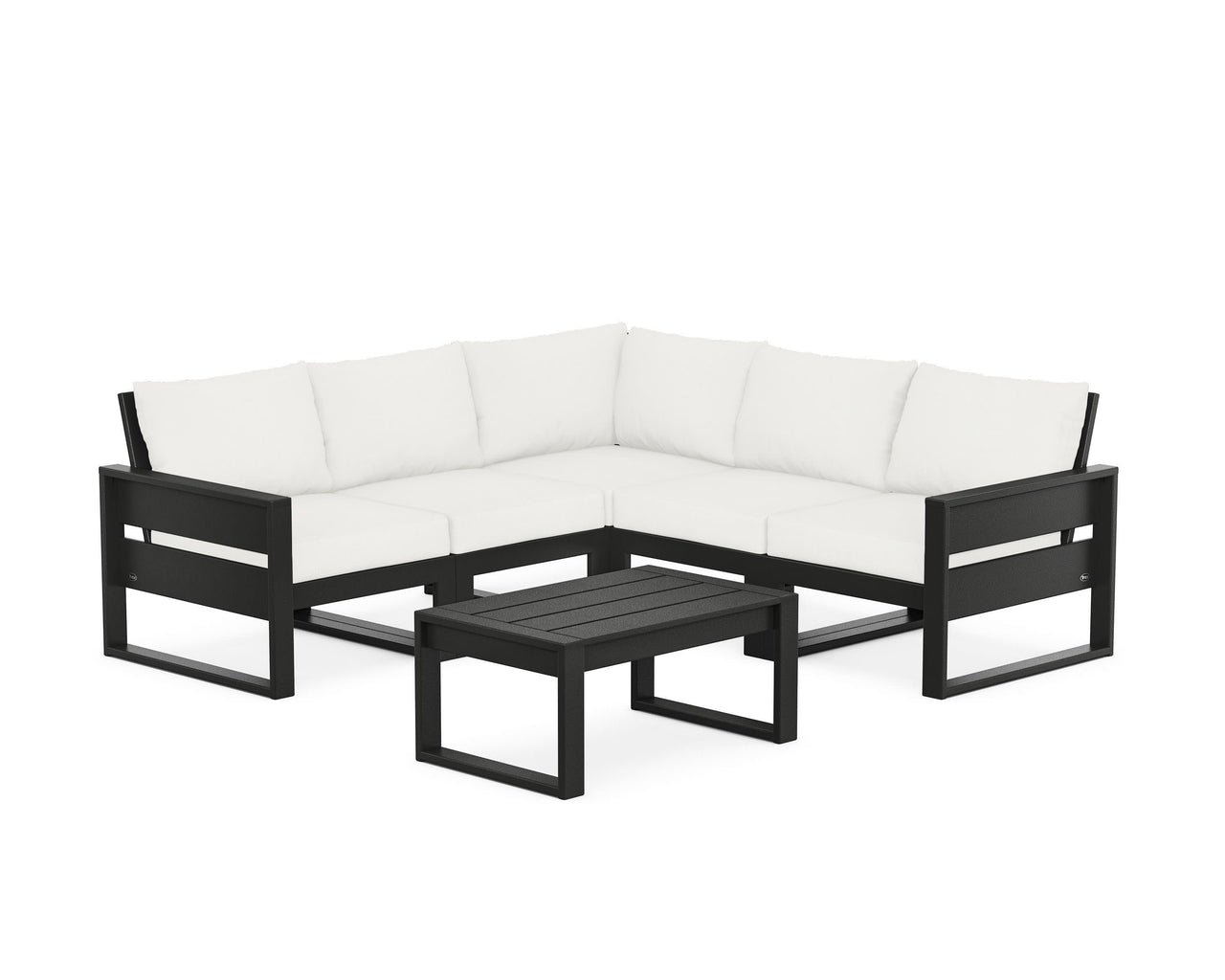 Trex Eastport 6-Piece Deep Seating Sectional + Coffee Table Set