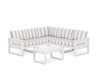 Thumbnail for Trex Eastport 6-Piece Deep Seating Sectional + Coffee Table Set