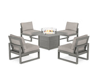 Thumbnail for Trex Eastport Modular 5-Piece Deep Seating Set with Square Fire Pit Table