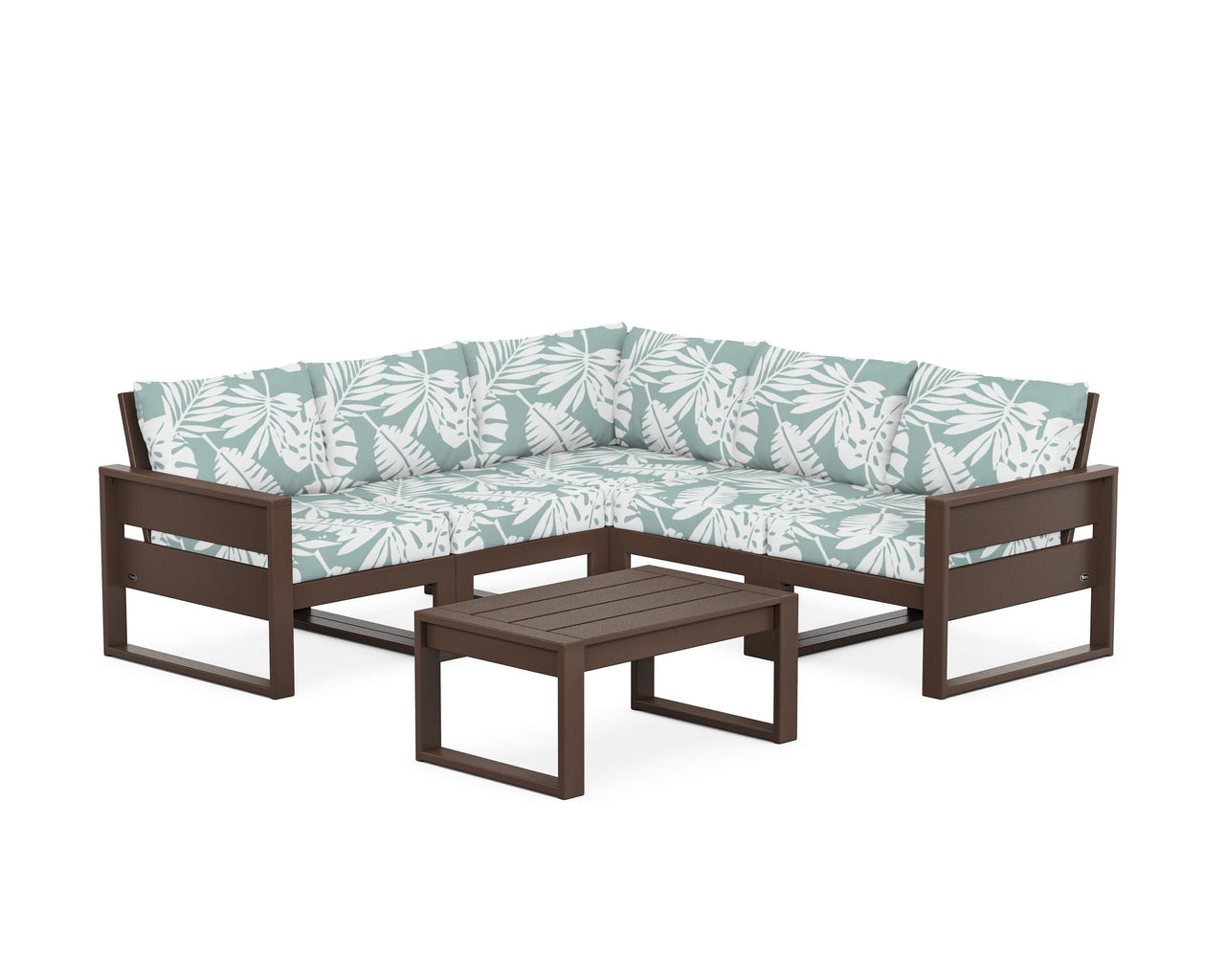 Trex Eastport 6-Piece Deep Seating Sectional + Coffee Table Set