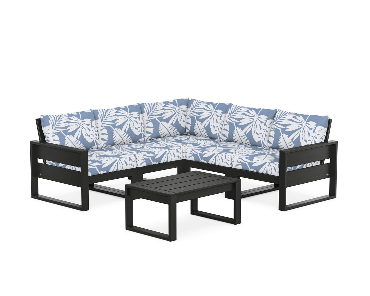 Trex Eastport 6-Piece Deep Seating Sectional + Coffee Table Set