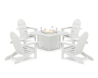 Thumbnail for Trex Cape Cod Adirondack 5-Piece Set with Square Fire Pit Table
