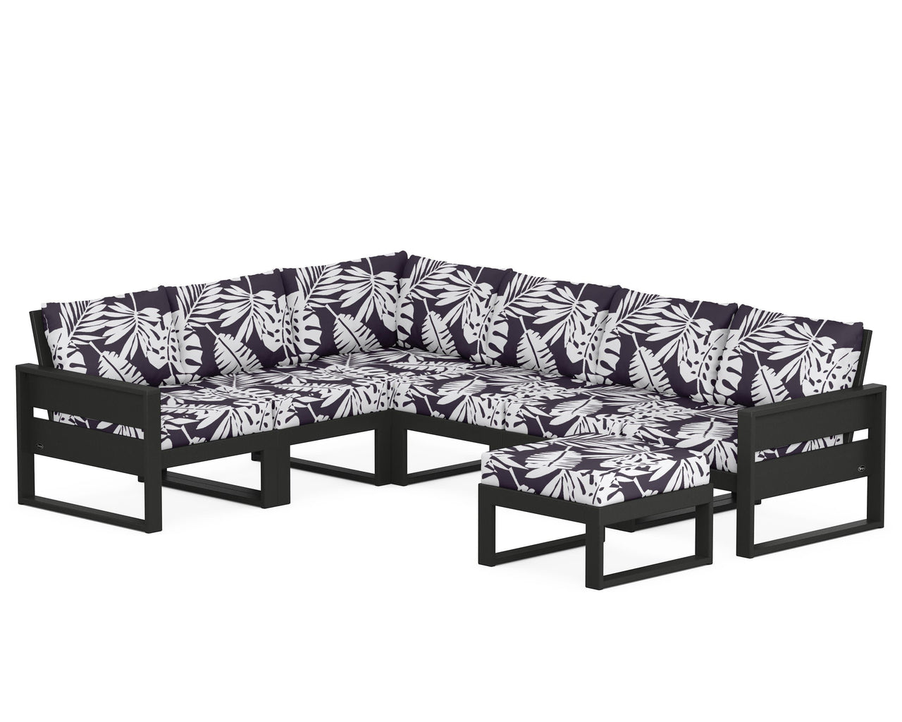 Trex Eastport 6-Piece Sectional with Ottoman