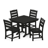 Thumbnail for POLYWOOD Lakeside 5 Piece Farmhouse Trestle Side Chair Dining Set