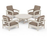 Thumbnail for Trex Rockport 5-Piece Deep Seating Set - Sand Castle