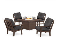 Thumbnail for Trex Cape Cod 5-Piece Deep Seating Set with Fire Pit Table