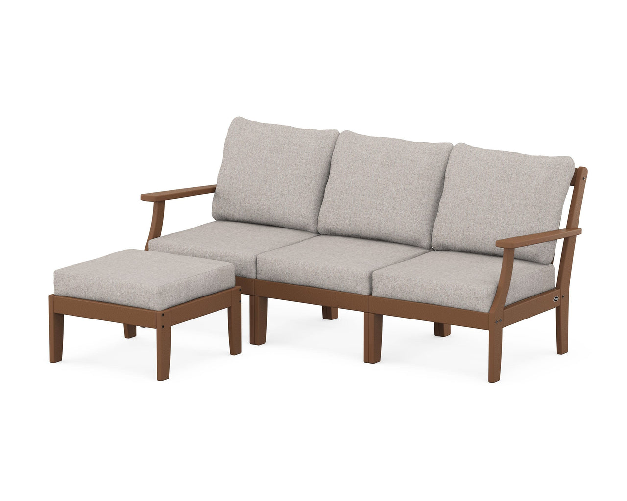 Trex Yacht Club Modular 4-Piece Deep Seating Set with Ottoman