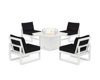 Thumbnail for Trex Eastport Modular 5-Piece Deep Seating Set with Yacht Club Fire Pit Table