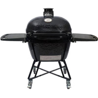 Thumbnail for Primo All-In-One Ceramic Kamado Grill With Cradle, Side Shelves, And Stainless Steel Grates
